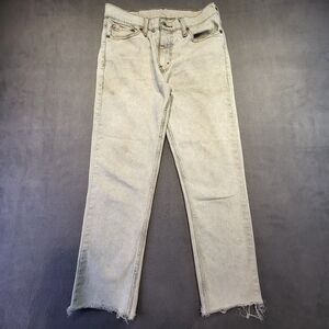 Levis 511 Jeans Mens 29x26 Gray Cut Off Denim Slim Straight Skater Rocker